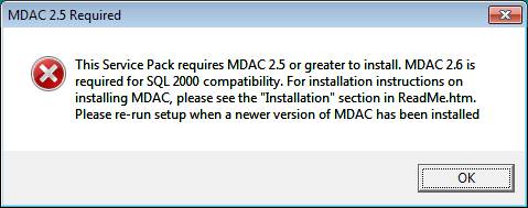Install mdac on windows 7 windows 10
